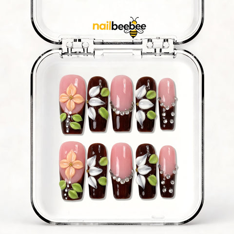 NB-Z138 Handmade Short Square Acrylic for Date Night,Travel