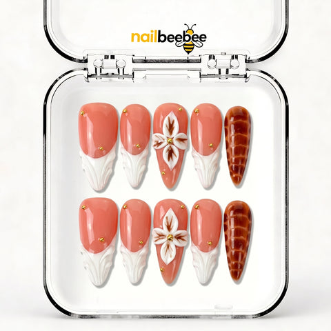 NB-S156 Handmade Medium Stiletto Acrylic for Date Night,Travel