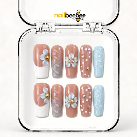 NB-Z176 Handmade Short Square Acrylic for Date Night,Travel