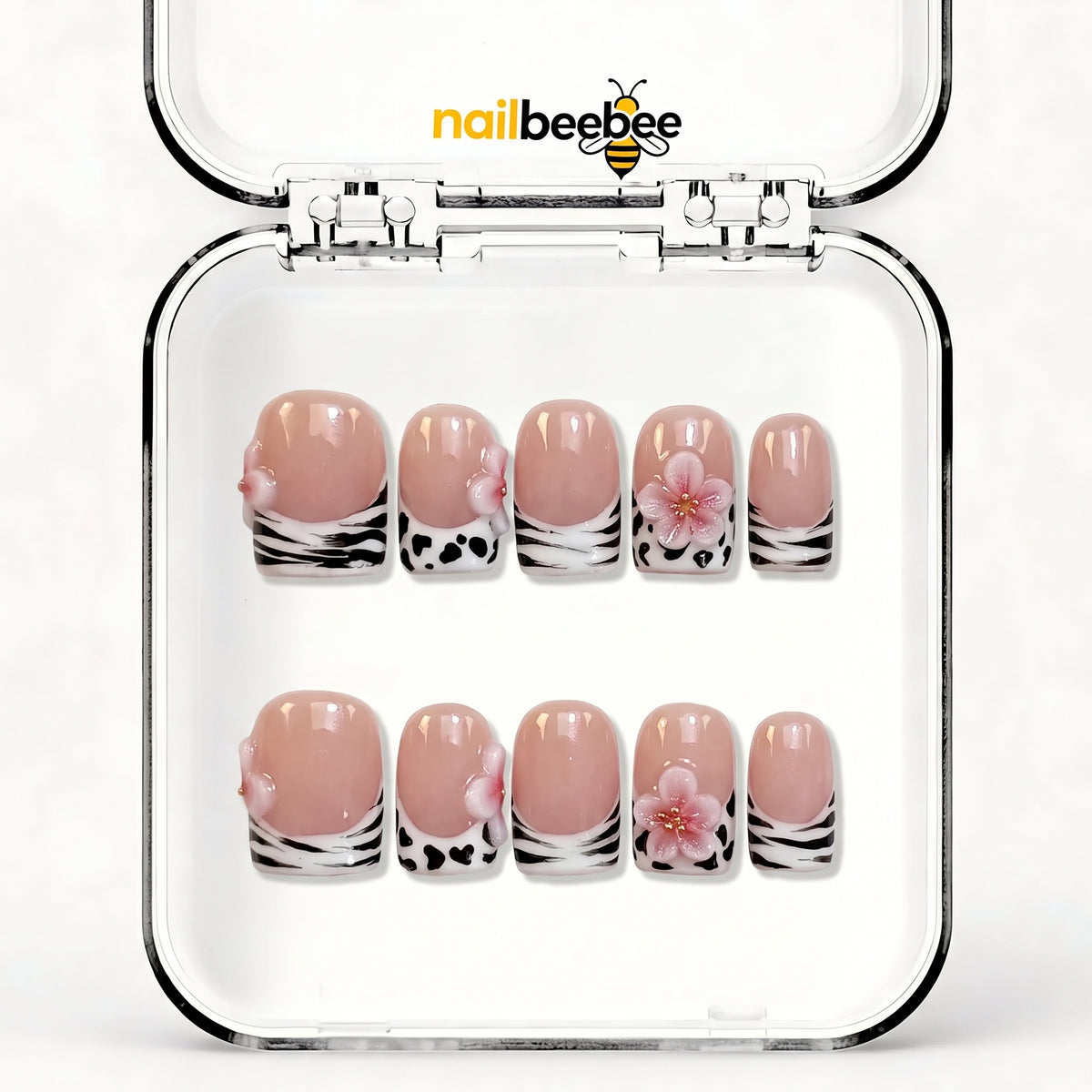 NB-D108 Handmade Short Square Acrylic for Date Night,Travel