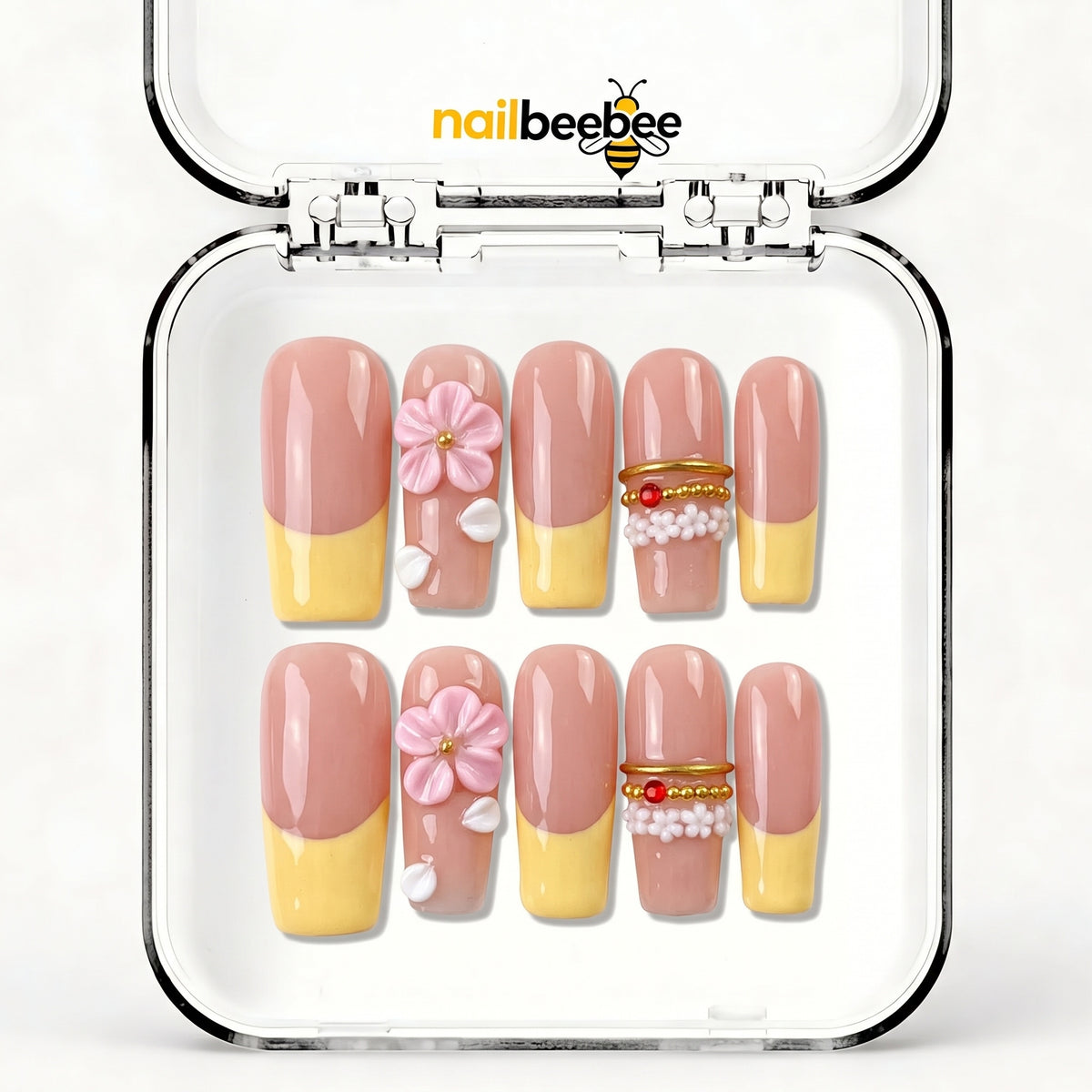 NB-Z226 Handmade Short Square Acrylic for Date Night,Travel