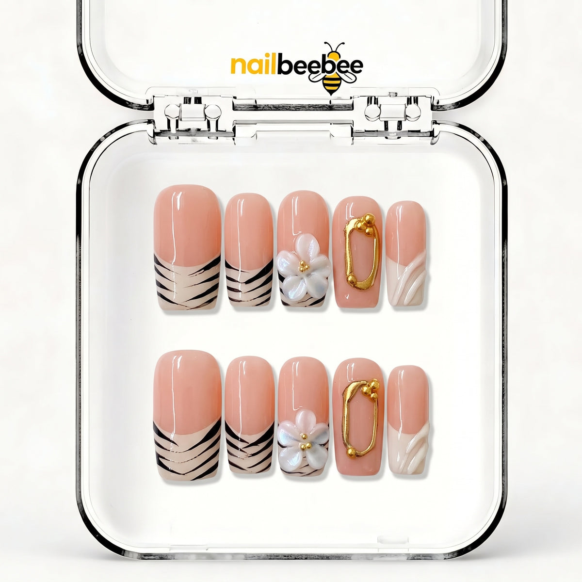 NB-D118 Handmade Short Square Acrylic for Date Night,Travel