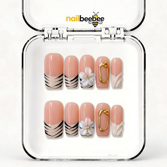 NB-D118 Handmade Short Square Acrylic for Date Night,Travel