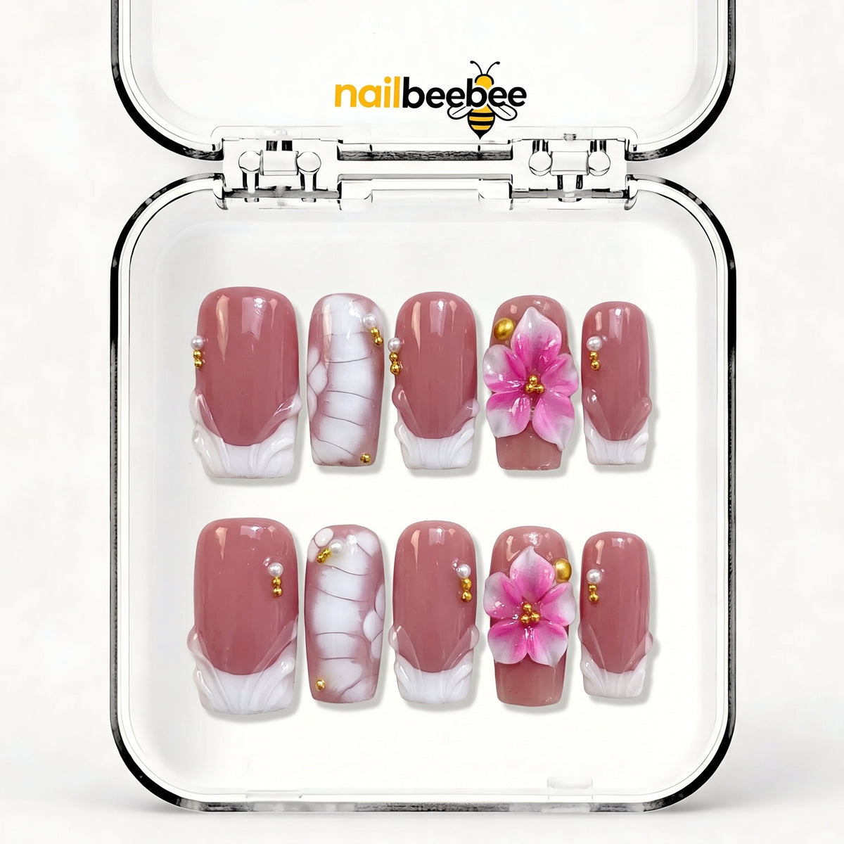 NB-D144 Handmade Short Square Acrylic for Date Night,Travel