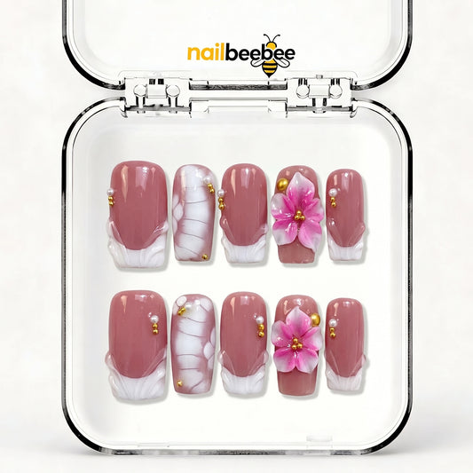 NB-D144 Handmade Short Square Acrylic for Date Night,Travel