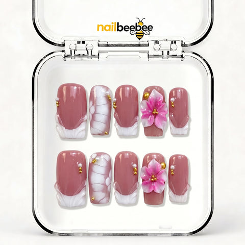 NB-D144 Handmade Short Square Acrylic for Date Night,Travel
