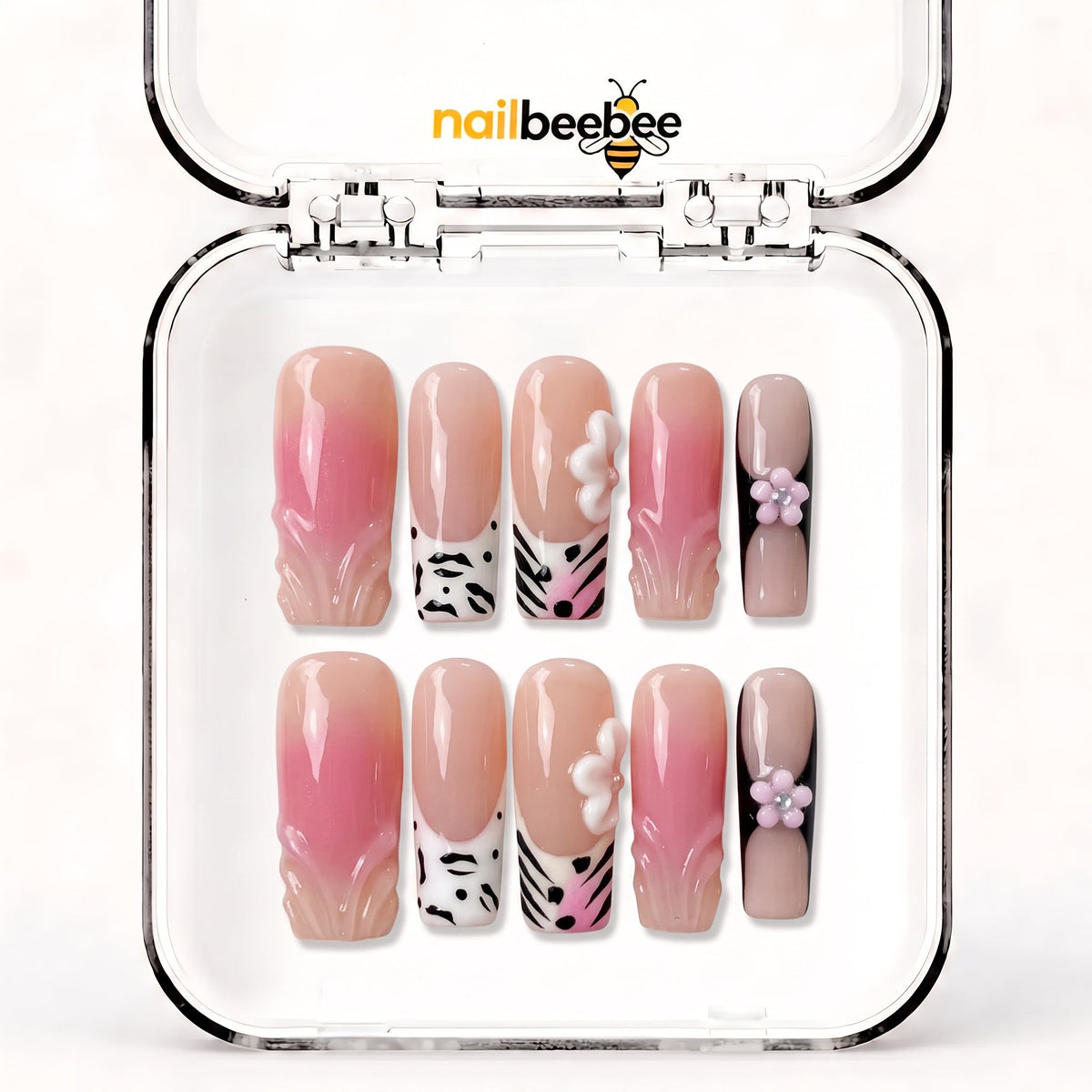 NB-Z117 Handmade Short Square Acrylic for Date Night,Travel
