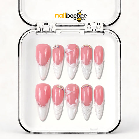 NB-S147 Handmade Medium Stiletto Acrylic for Date Night,Travel