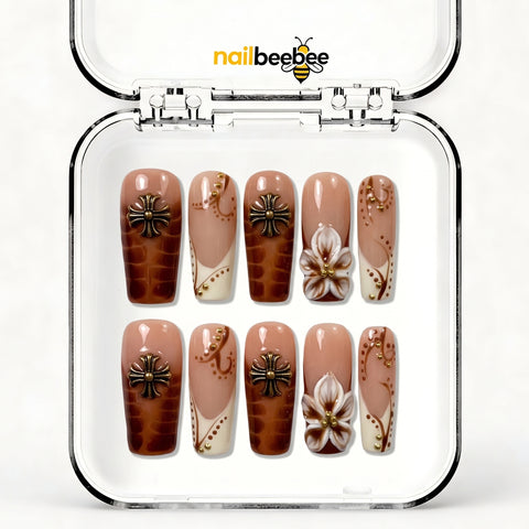 NB-Z265 Handmade Short Square Acrylic for Date Night,Travel