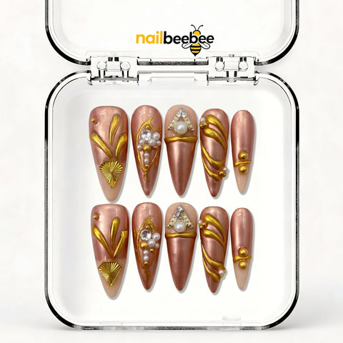 NB-S211 Handmade Medium Stiletto Acrylic for Date Night,Travel