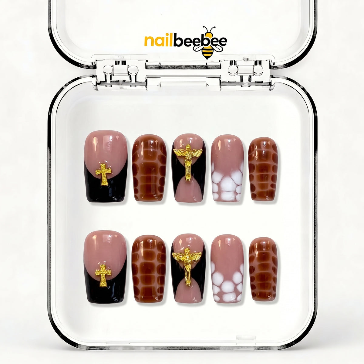 NB-D103 Handmade Short Square Acrylic for Date Night,Travel