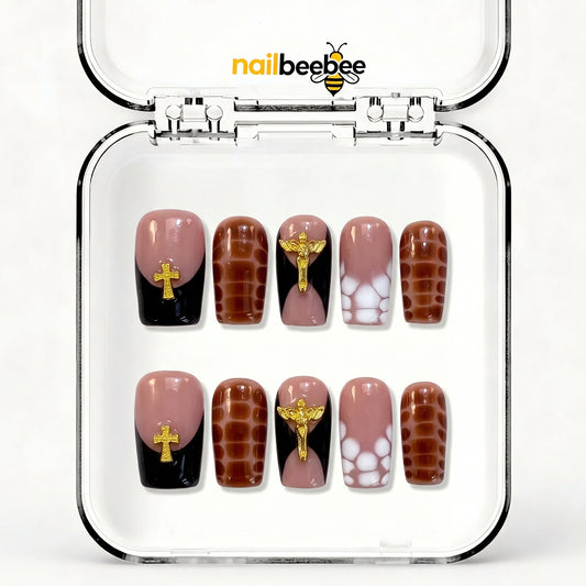 NB-D103 Handmade Short Square Acrylic for Date Night,Travel