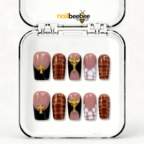NB-D103 Handmade Short Square Acrylic for Date Night,Travel