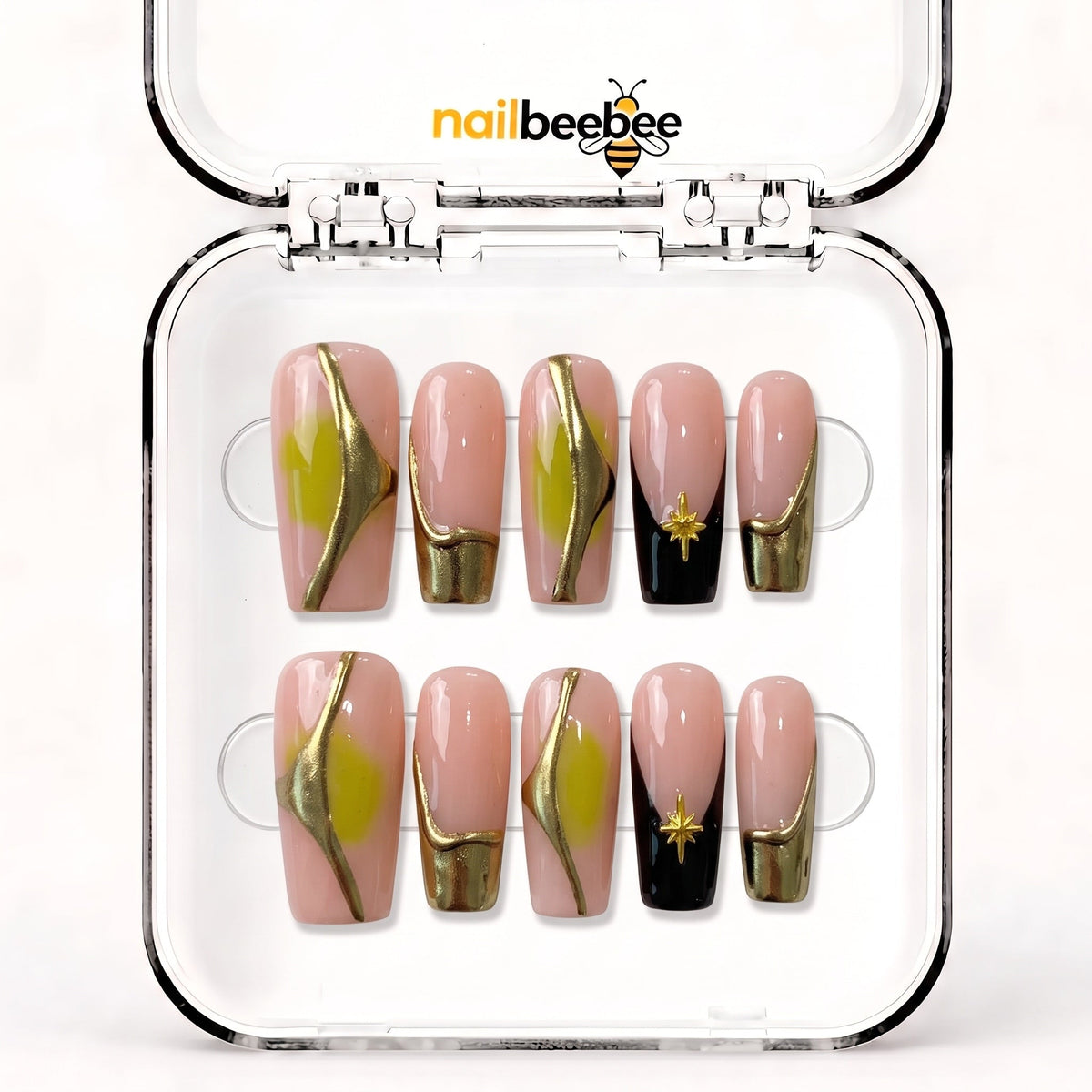 NB-Z127 Handmade Short Square Acrylic for Date Night,Travel