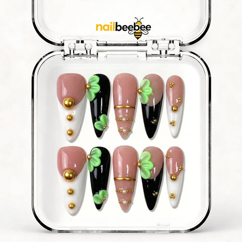 NB-S149 Handmade Medium Stiletto Acrylic for Date Night,Travel