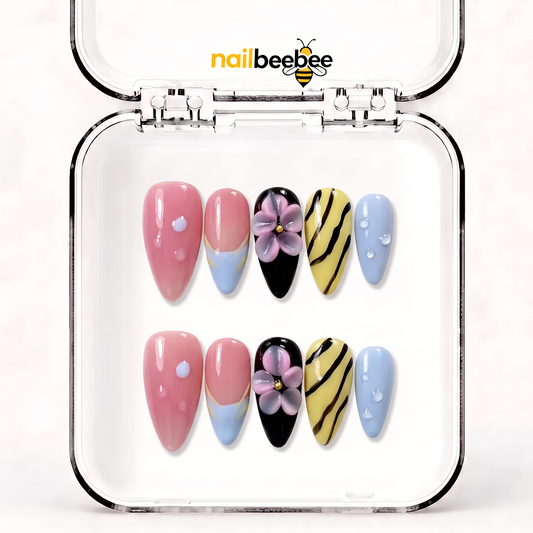 NB-X83 Handmade Short Almond Acrylic for Date Night,Travel