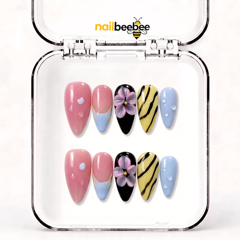 NB-X83 Handmade Short Almond Acrylic for Date Night,Travel