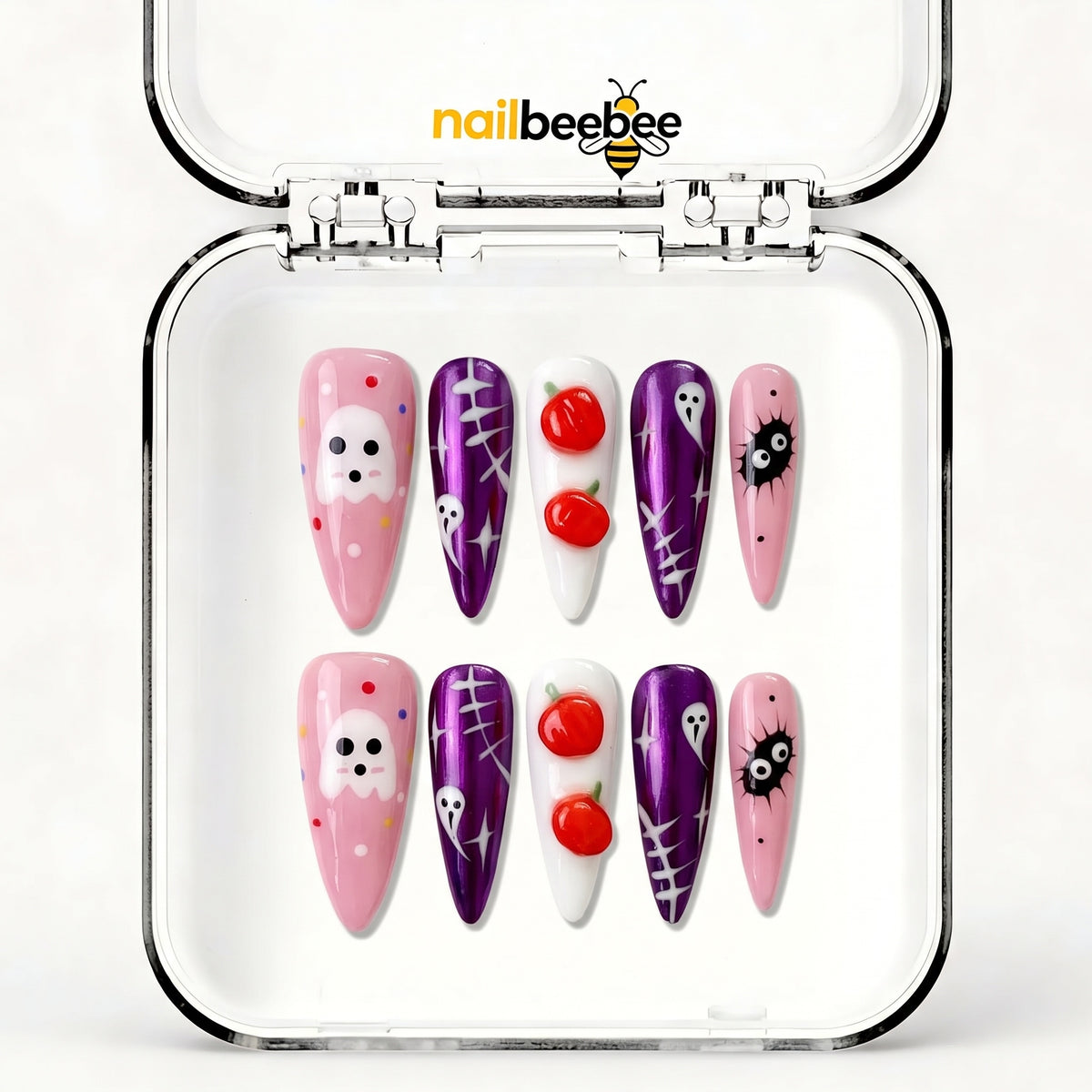 NB-S229 Handmade Medium Stiletto Acrylic for Date Night,Travel