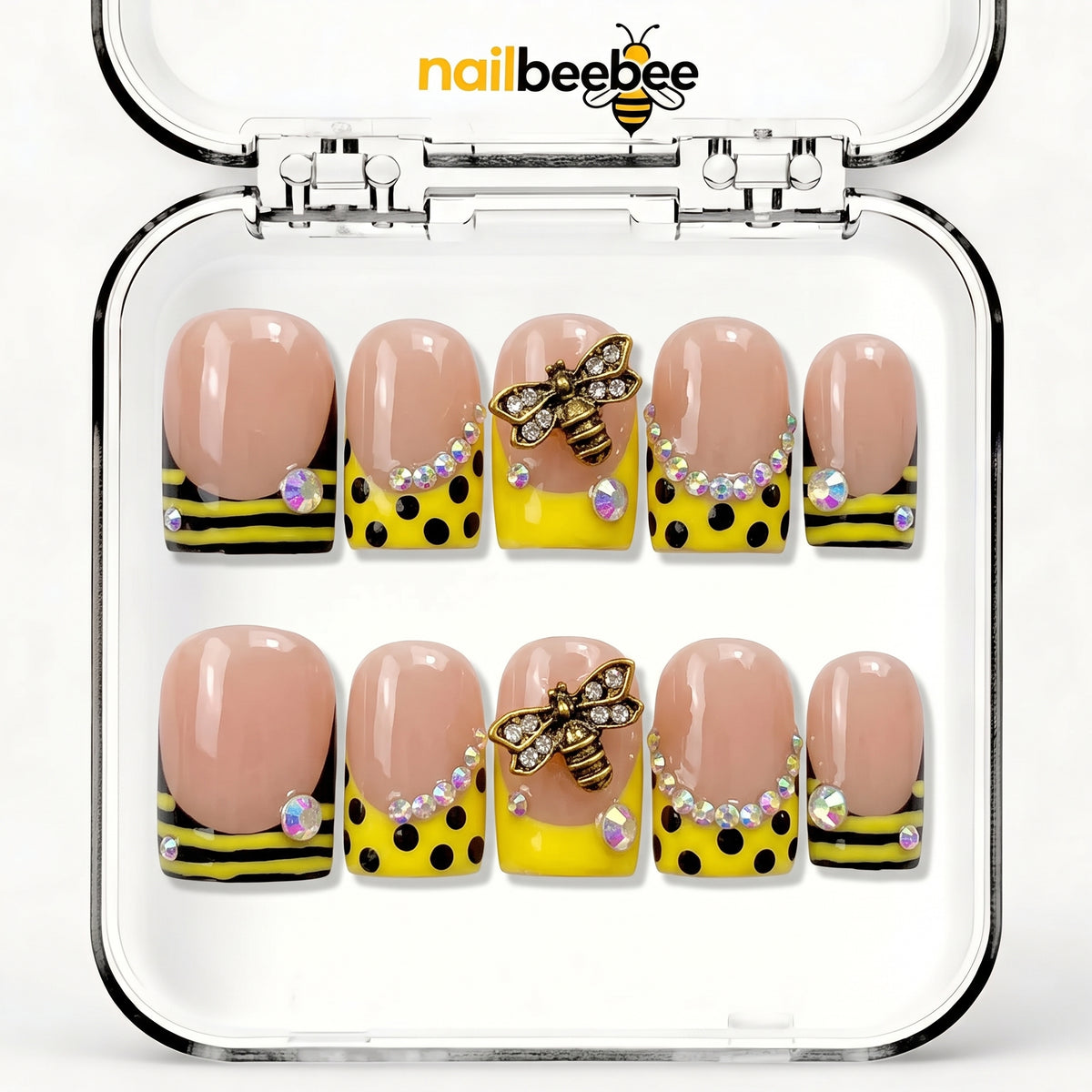 NB-D165 Handmade Short Square Acrylic for Date Night,Travel