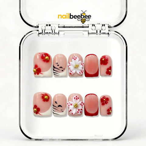 NB-D96 Handmade Short Square Acrylic for Date Night,Travel
