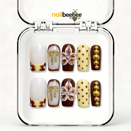 NB-D168 Handmade Short Square Acrylic for Date Night,Travel