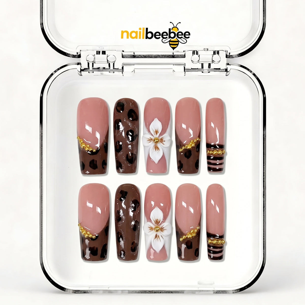 NB-Z264 Handmade Short Square Acrylic for Date Night,Travel
