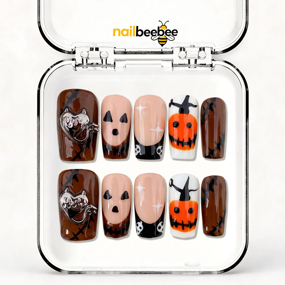 NB-D61 Handmade Short Square Acrylic for Date Night,Travel