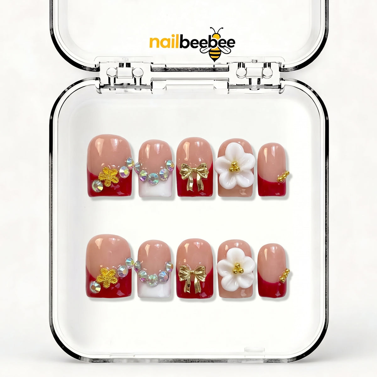 NB-D101 Handmade Short Square Acrylic for Date Night,Travel