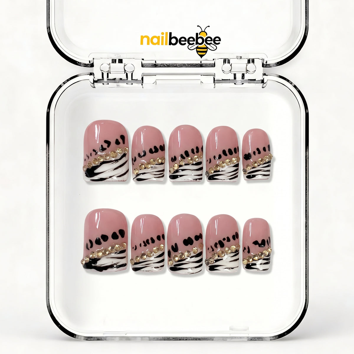 NB-D163 Handmade Short Square Acrylic for Date Night,Travel