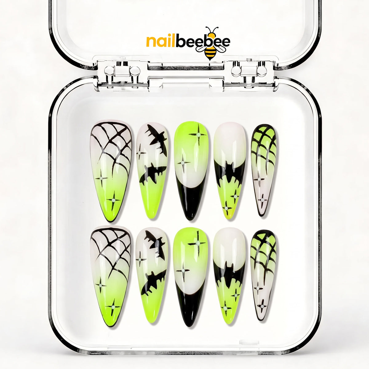 NB-S167 Handmade Medium Stiletto Acrylic for Date Night,Travel