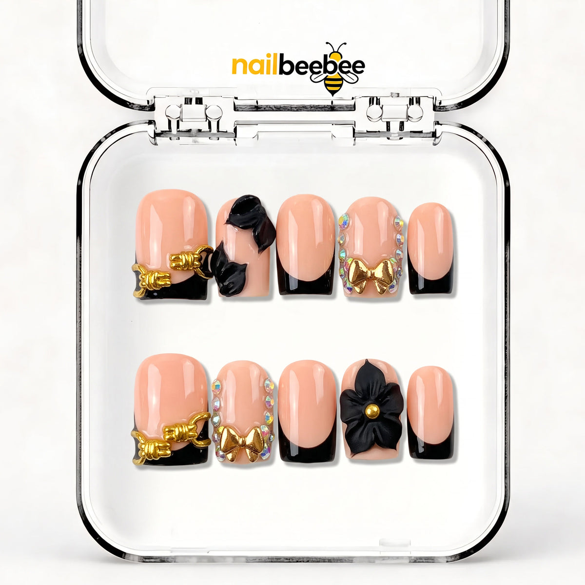 NB-D54 Handmade Short Square Acrylic for Date Night,Travel
