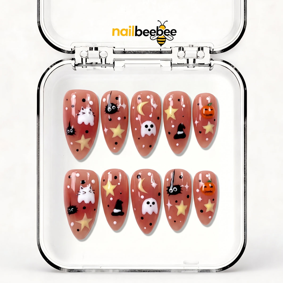 NB-X101 Handmade Short Almond Acrylic for Date Night,Travel