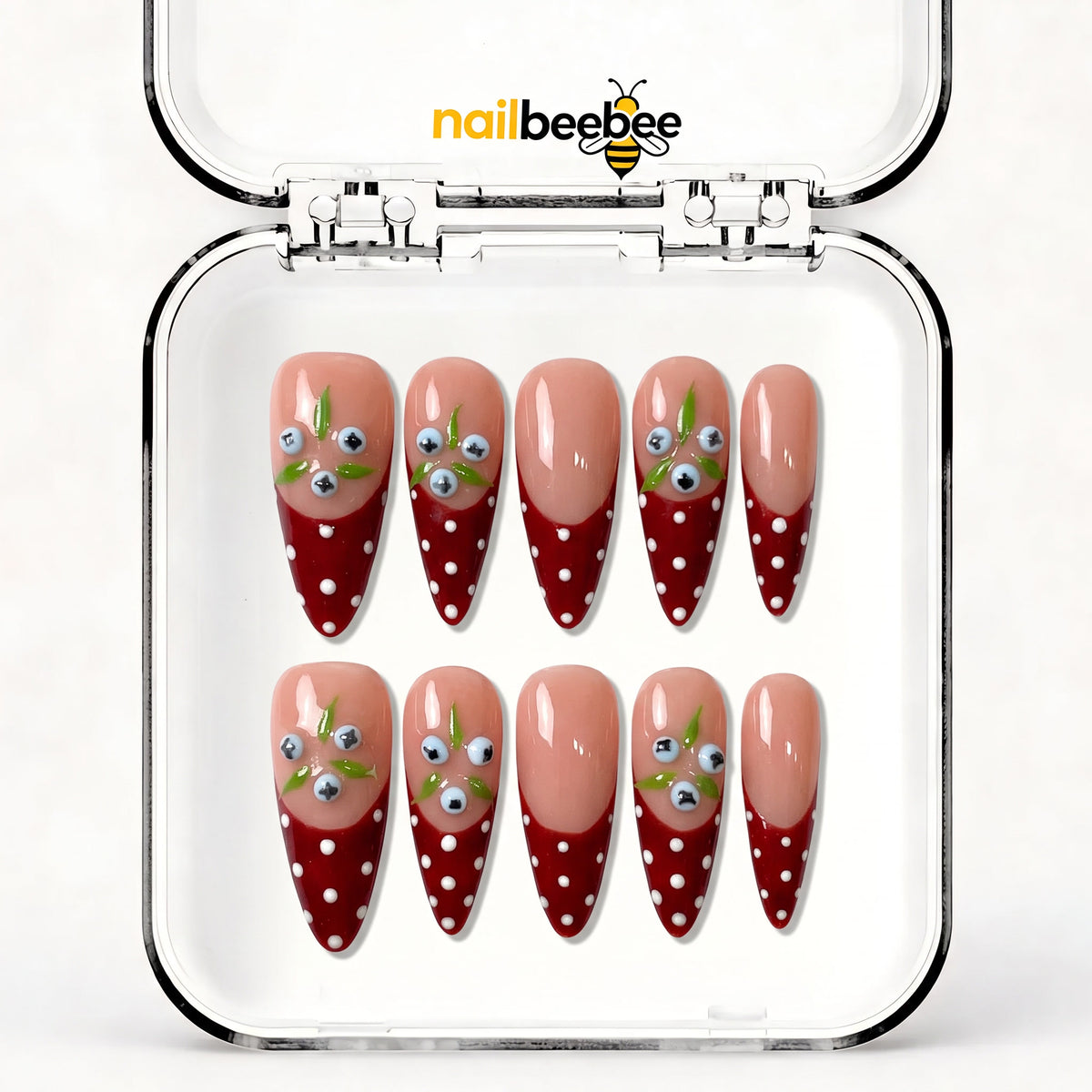 NB-S174 Handmade Medium Stiletto Acrylic for Date Night,Travel