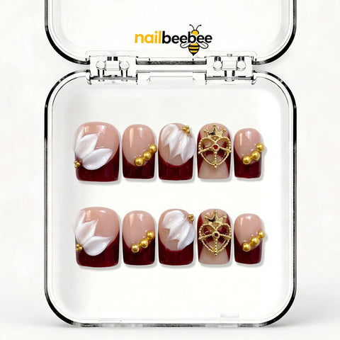 NB-D150 Handmade Short Square Acrylic for Date Night,Travel