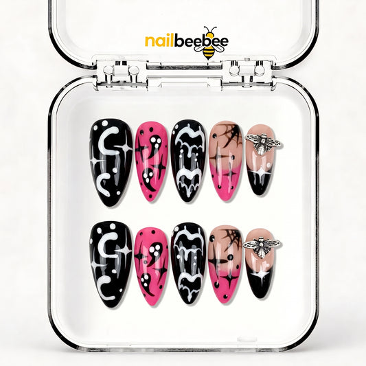 NB-X102 Handmade Short Almond Acrylic for Date Night,Travel
