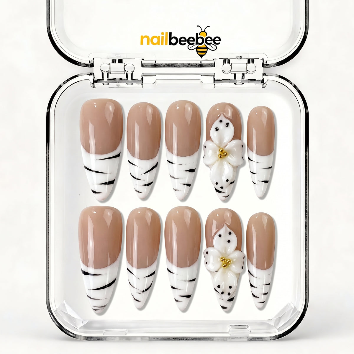 NB-S263 Handmade Medium Stiletto Acrylic for Date Night,Travel