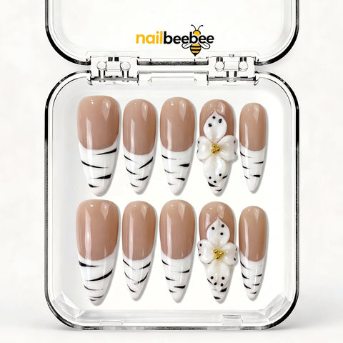 NB-S263 Handmade Medium Stiletto Acrylic for Date Night,Travel