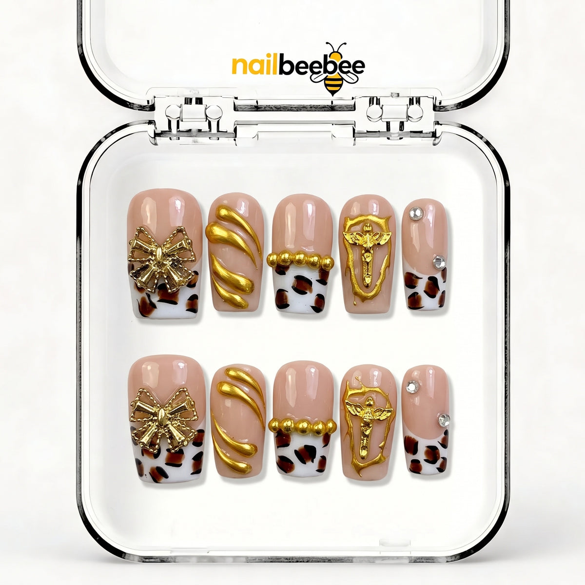 NB-D134 Handmade Short Square Acrylic for Date Night,Travel