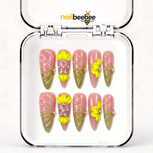 NB-S104 Handmade Medium Stiletto Acrylic for Date Night,Travel