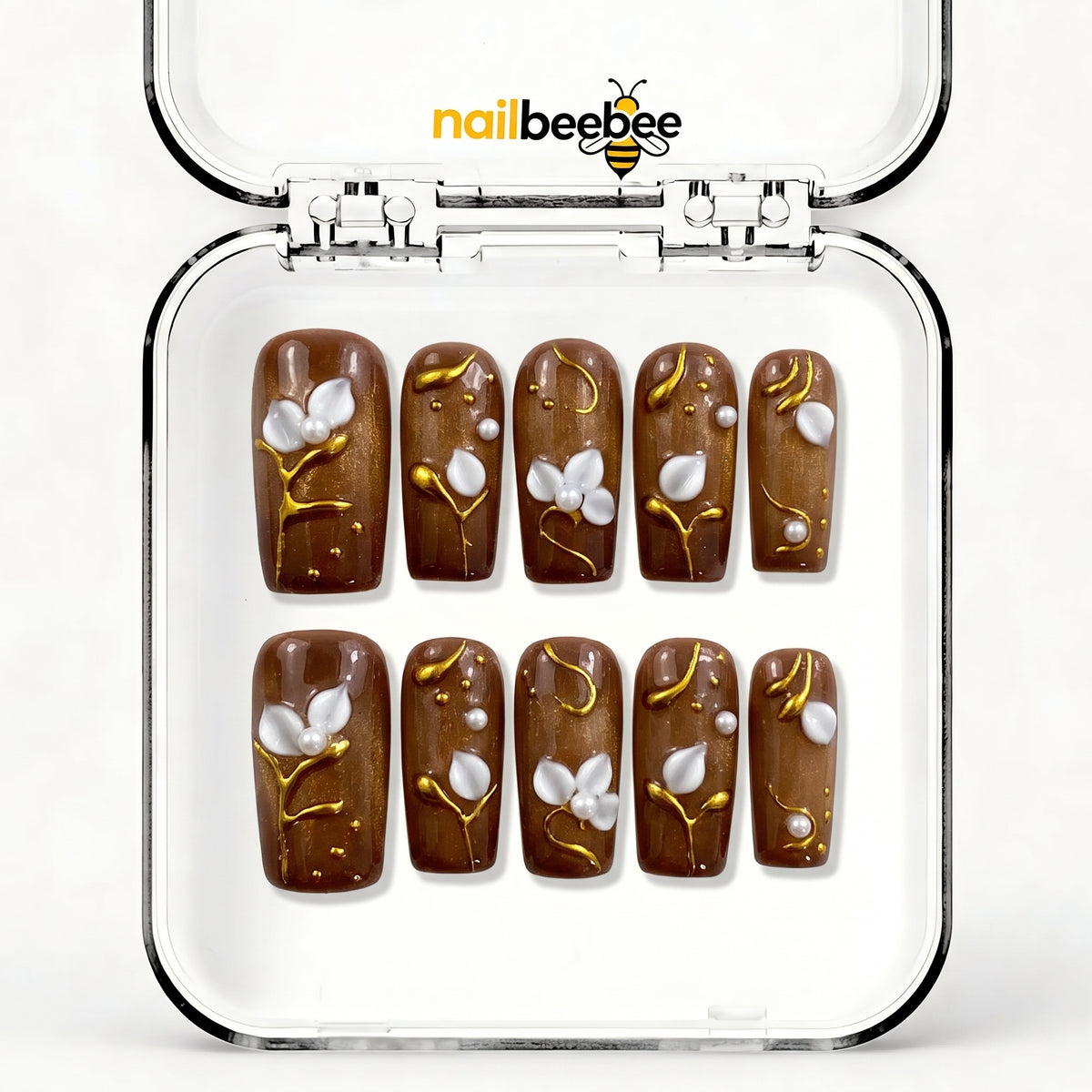 NB-D155 Handmade Short Square Acrylic for Date Night,Travel