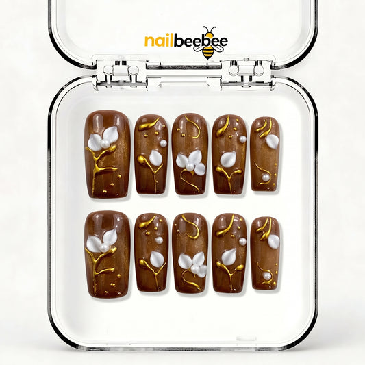 NB-D155 Handmade Short Square Acrylic for Date Night,Travel