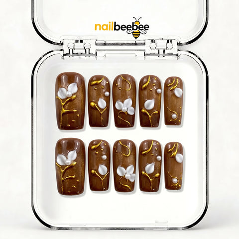 NB-D155 Handmade Short Square Acrylic for Date Night,Travel
