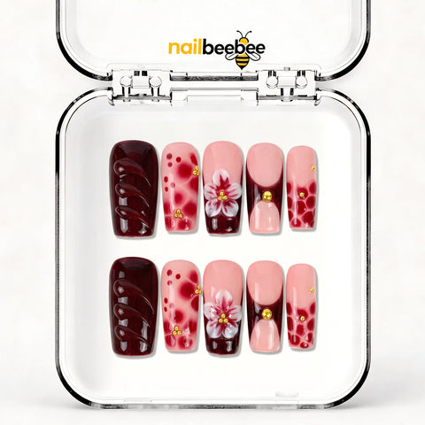 NB-Z206 Handmade Short Square Acrylic for Date Night,Travel
