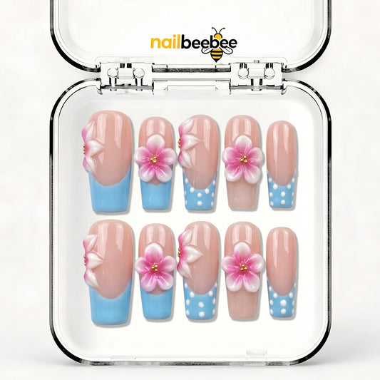 NB-Z233 Handmade Short Square Acrylic for Date Night,Travel