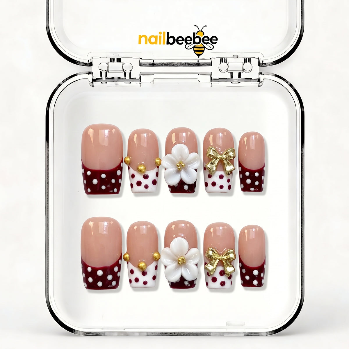 NB-D105 Handmade Short Square Acrylic for Date Night,Travel