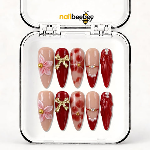 NB-S107 Handmade Medium Stiletto Acrylic for Date Night,Travel