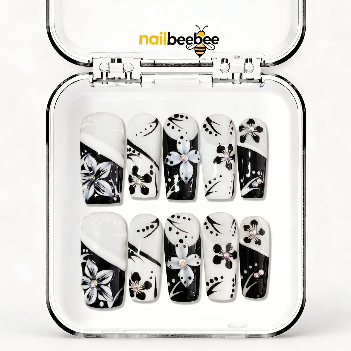 NB-Z241 Handmade Short Square Acrylic for Date Night,Travel