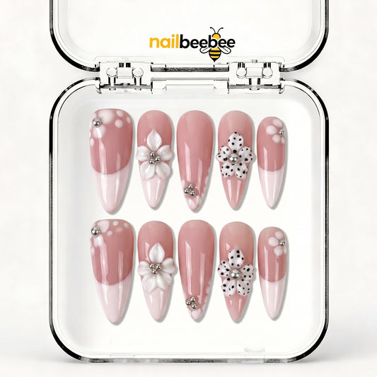 NB-S257 Handmade Medium Stiletto Acrylic for Date Night,Travel