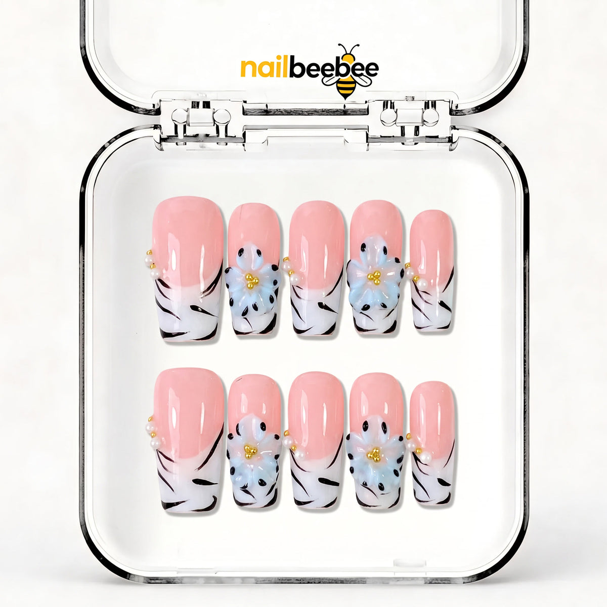 NB-Z207 Handmade Short Square Acrylic for Date Night,Travel