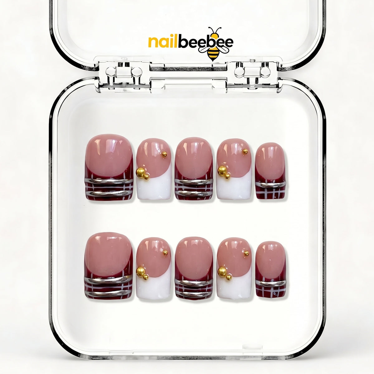 NB-D138 Handmade Short Square Acrylic for Date Night,Travel